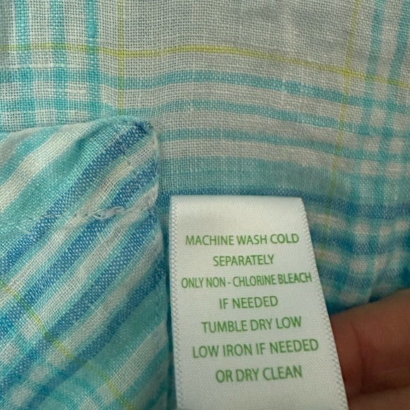 LILLY PULITZER Sea View Linen Button Down - Picture 6 of 6